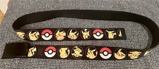 Pokemon Buckle-Down Belt One Size Adult Fully Adjustable 1.5" thick Nylon Belt