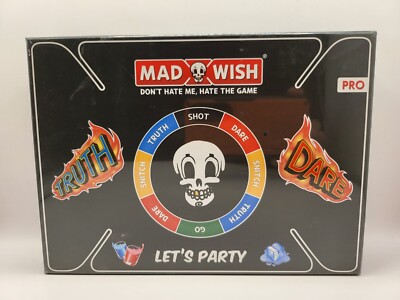 Mad Wish Pro Board Game Let's Party Don't Hate Me, Hate the Game, Rebelz Games