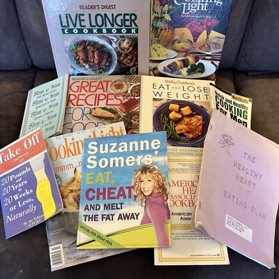 Lot Of Lose Weight Eat Healthy Cookbooks Booklets Magazine Heart Live Longer