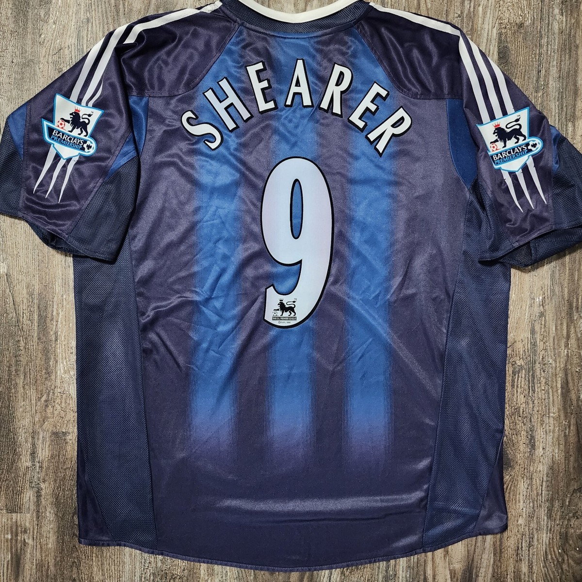 2005 Adidas Newcastle United Away Soccer Jersey Alan Shearer Men
