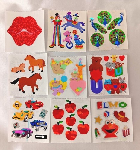 Vintage Sandylion Sticker 1 Mod- Choose - Peacock, Lips, Clown, Houses and more - 第 1/20 張圖片