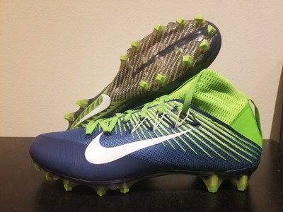 blue and green football cleats