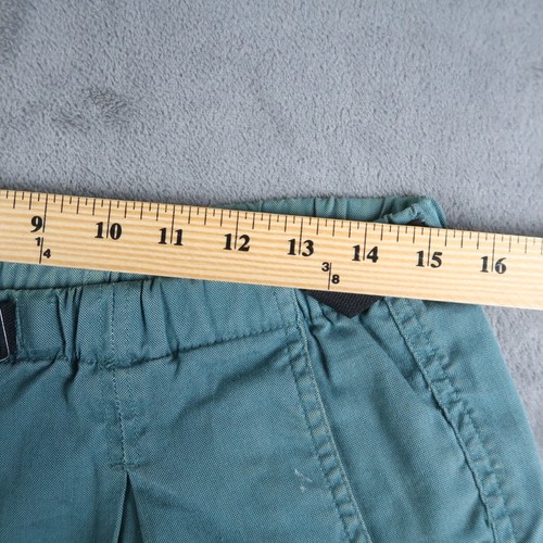Vintage Patagonia Green Cotton Blend Hiking Shorts Belted Womens Medium M - Picture 12 of 23