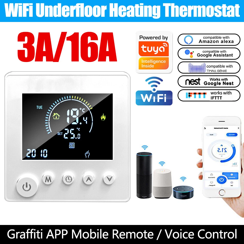 Tuya WiFi Smart Thermostat Water/Heating/Gas Boiler Remote