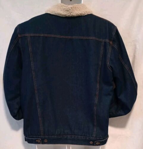 North 40 Denim Jacket Sherpa Lined Mens Medium Dark Wash - Picture 9 of 13