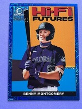 2022 Bowman Chrome Hi-Fi Futures Blue Mojo Refractor /150 Benny Montgomery