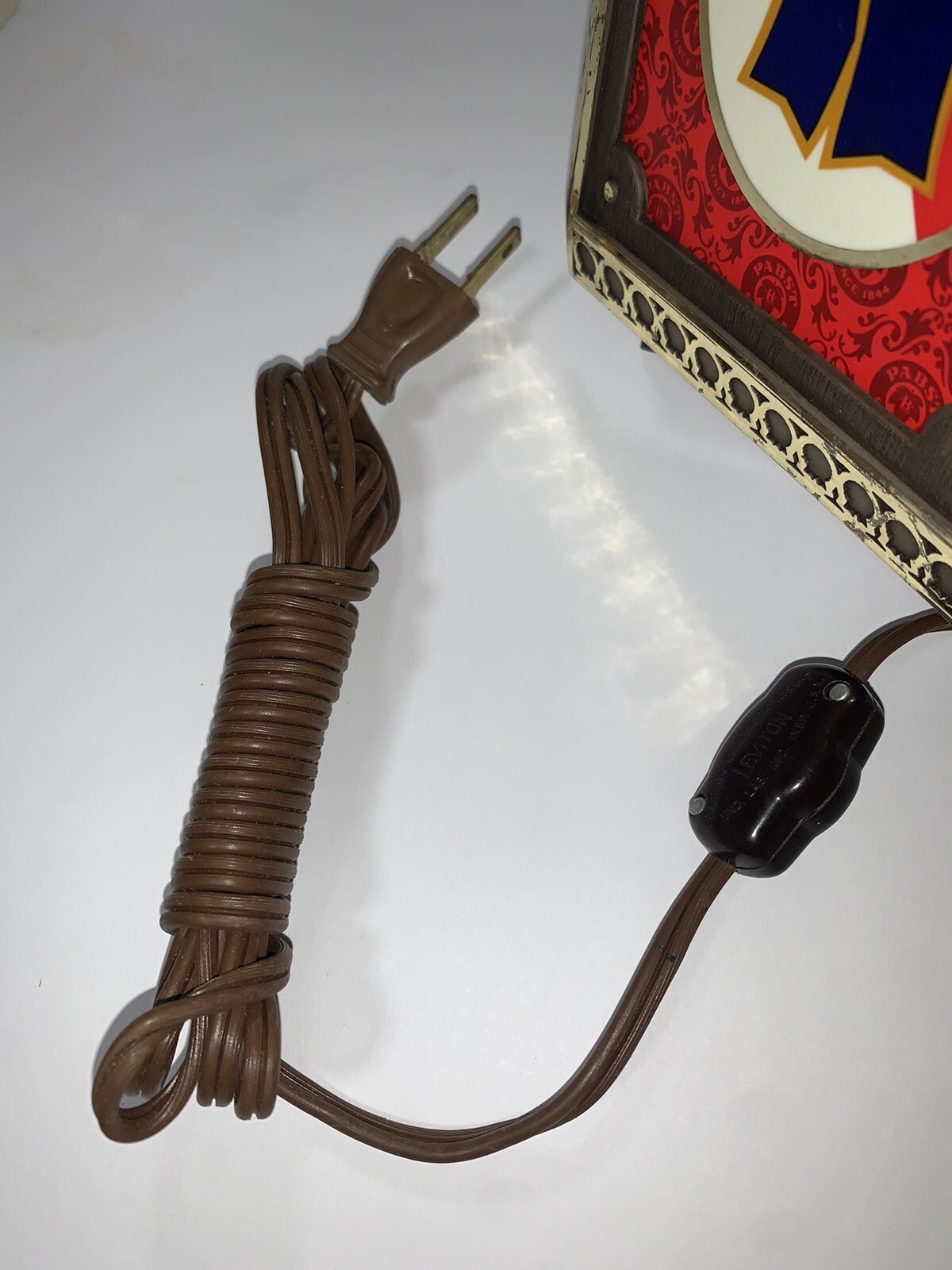 (VTG) 1960s Pabst Beer On Tap Gibson Girl Cash Register Light Up Back Bar Sign 