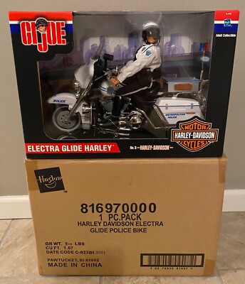 GI Joe Electra Glide Harley & Exclusive Police Officer (NIB) 12