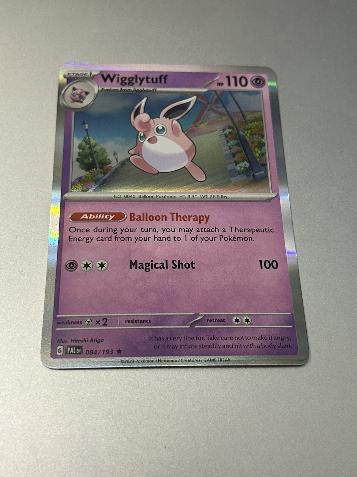 Wigglytuff 84/193 - Paldea Evolved - Holo Rare - Pokemon TCG - NM