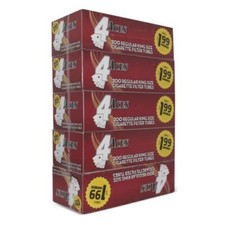 Tubos de cigarrillos RYO 4 ases regulares tamaño king 200 unidades por caja (paquete de 5)