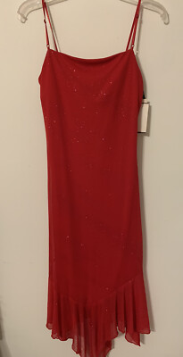 jodi kristopher red dress Jodi Kristopher Red Metallic Beaded