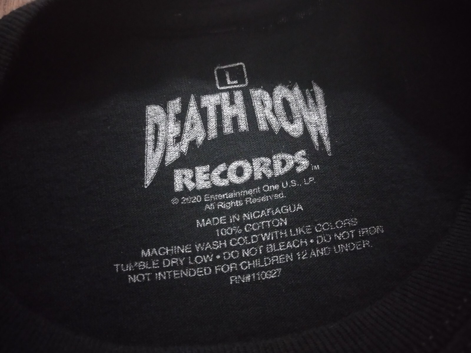 FILA T shirt grafica manica lunga logo Death Row Records taglia large Dr Dre Snoop Dogg