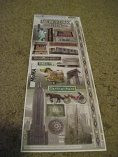 Scrapbooking Stickers Cardstock Paper House 13" New York Hot Dog Cart Carriage