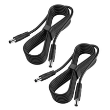 Male to Male DC Extension Cord 5.5mm x 2.1mm,DC 5v 9v 12v 20v 24v 6a max Power 