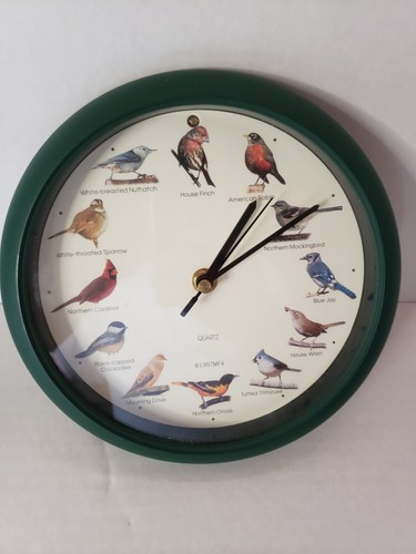 Vintage Quarts Singing Bird 8" Wall Clock - 第 1/8 張圖片
