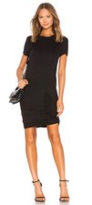  225 NWT THEORY Black Drape Twist Dress Work Play Travel VERSATILE LBD 2 4 XS