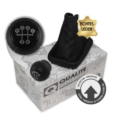 SCHALTKNAUF + SCHALTSACK OPEL CORSA C (00-09) MERIVA A (03-10) LEDER 5 GANG