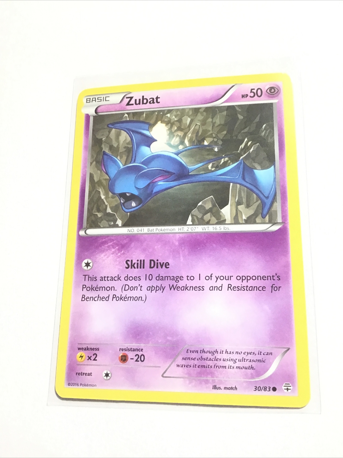 ZUBAT - 30/83 - XY GENERATIONS - Pokemon Card - NM