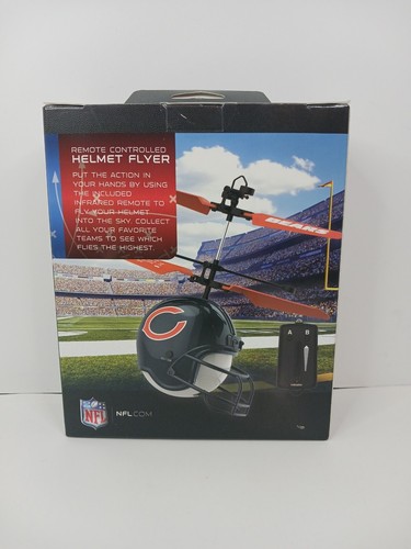 NEW NFL Remote Controlled Helmet Flyer CHICAGO BEARS By Quadrone Drone NIB - Picture 3 of 3