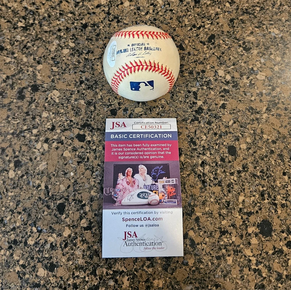 Red Schoendienst MLB HOF St. Louis Cardinals Signed Autographed ROLMB JSA COA - Image 3 of 3