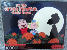 Peanuts Snoopy Halloween Costume Puzzle 1000 Sealed Charlie Brown Pumpkin 20X28