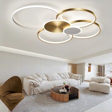 Ceiling Light 6 Ring Acrylic Chandeliers Fixtures Dinning Bedroom Kitchen Lamp