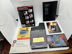 Uninvited NES Nintendo CIB Complete W/ Rare Hint Book Guide Near Mint!