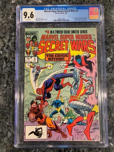 CGC 9.6 Marvel Super Heroes Secret Wars #3-1984 FA Volcana & second Titania