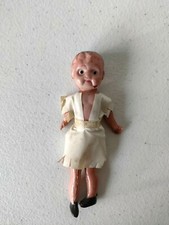 VTG Miniature Doll CELLULOID w/ Dress