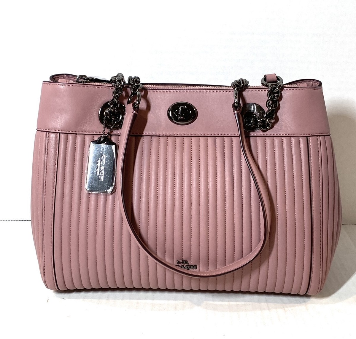 Buy Coach 22751 Turnlock Edie Quilted Leather Carryall Shoulder