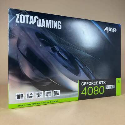 New Zotac AMP 4080 Super 16GB GDDR6X Graphics Card ZT-40820F-10P SEALED