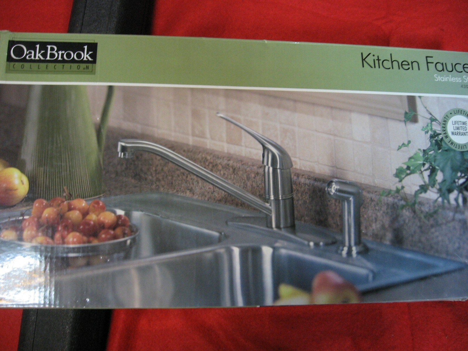 Oak Brook Kitchen SingleHandle Faucet Stainless Steel with Sprayer