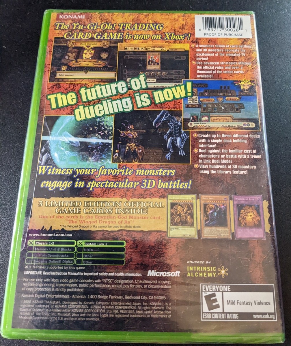 NEW SEALED Yu-Gi-Oh The Dawn of Destiny (Microsoft Xbox, 2004) Rare cards  inside