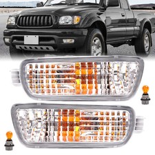 Pair Front Bumper Turn Signal Lights W Bulbs For Toyota Tacoma 2001-2004 Lhrh