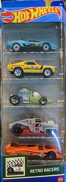 Hot Wheels 2024. Pack-5. RETRO RACERS.