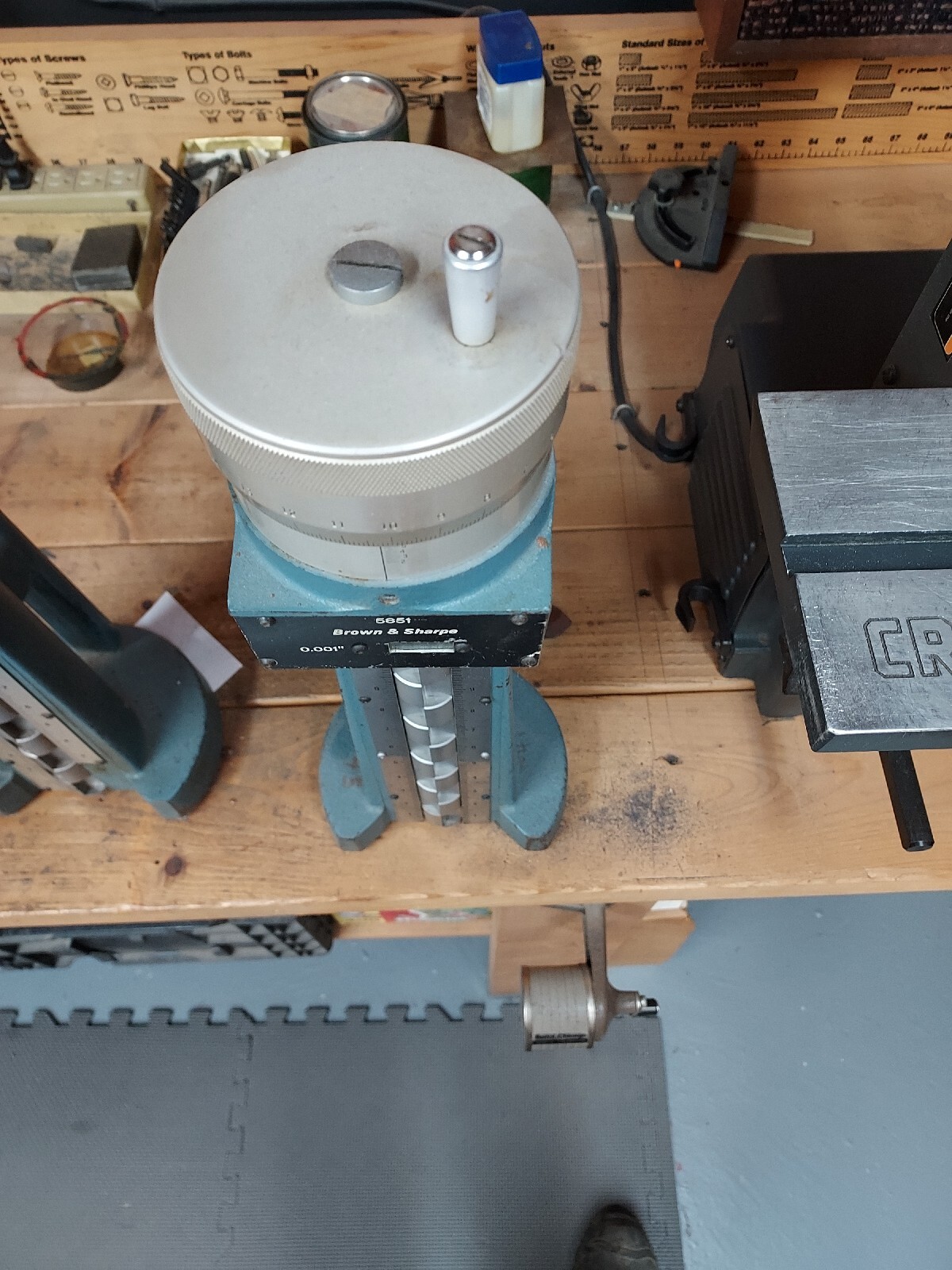 BROWN AND SHARPE MODEL 5851 HEIGHT GAGE Parts Only eBay