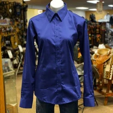 68515RBLU Royal Highness Concealed Zippered Western Show Shirt Royal Blue NEW