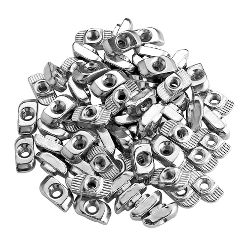 100x Hammermutter Nutensteine Gleitmutter 3030 Nut 8 Aluprofil Nutmuttern T-Slot
