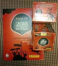 2017 Panini Road to Russia 2018 World Cup Stickers Album + 100 packs 