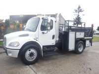 2006 freightliner M2 106 Hiab 045 Crane Truck Power Tailgate Air Compressor Air Brakes Diesel