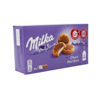 6x Milka Choco Mini Stars Biscuits, 150 Grams, From Israel, Kosher Certified