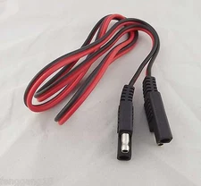 1pcs Battery SAE To SAE DC Power Automotive Connector Cable 18AWG 3ft 1m