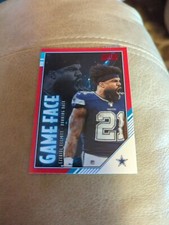 Ezekiel Elliott 2020 Panini Score Football Game Face Red #GF-EE Dallas Cowboys
