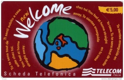 693/2020 C&c 6192 Card Phonecard Neu Welcome Weinrot Wdc