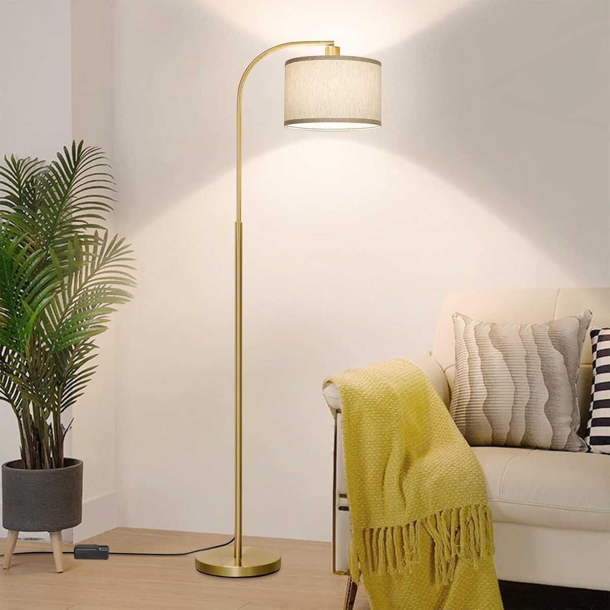 Boncoo LED Floor Lamp Fully Dimmable Modern Standing Arc