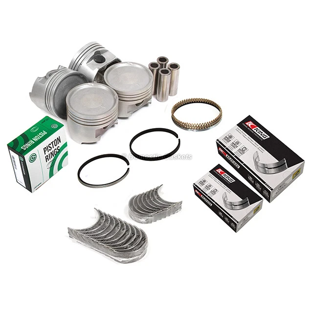 Pistons Bearings Rings Fit 93-97 Mitsubishi Eclipse Galant 2.4L SOHC 4G64 - Image 2 of 4