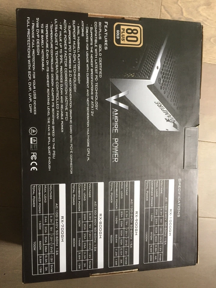 Fuente de alimentación Raidmax RX-800GH 800W 80 GOLD PLUS  Foto 3 de 3