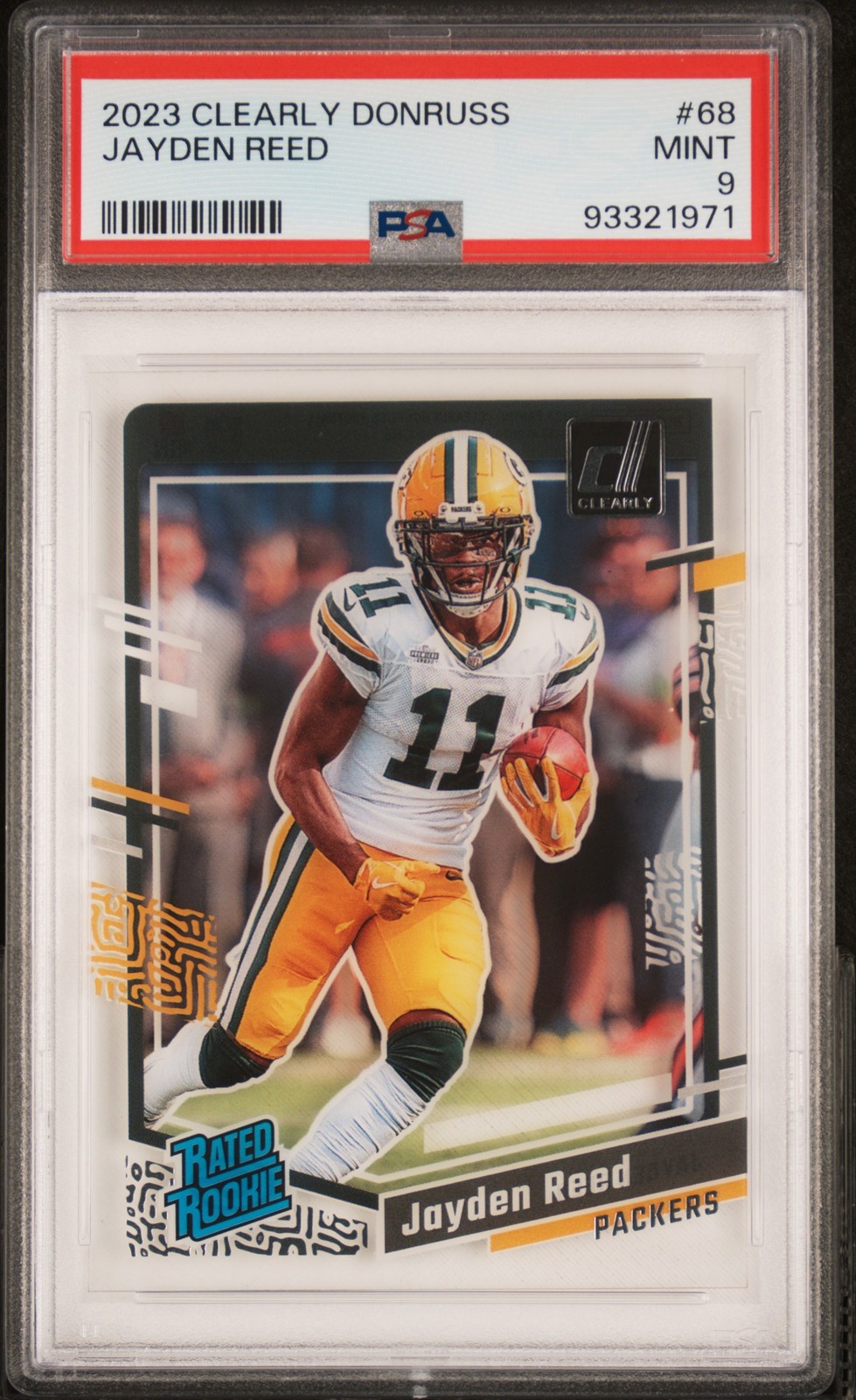 2023 PANINI CLEARLY DONRUSS #68 JAYDEN REED PSA 9