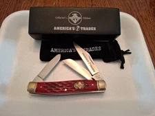 HANDYMAN CLUB OF AMERICA POCKET KNIFE 3-BLADE AMERICA'S TRADES HCOA LTD D1552