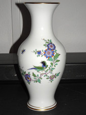 MEISSEN indische Fels Blumen Vogelmalerei große Vase 24 cm 1.Wahl Sonderpreis !